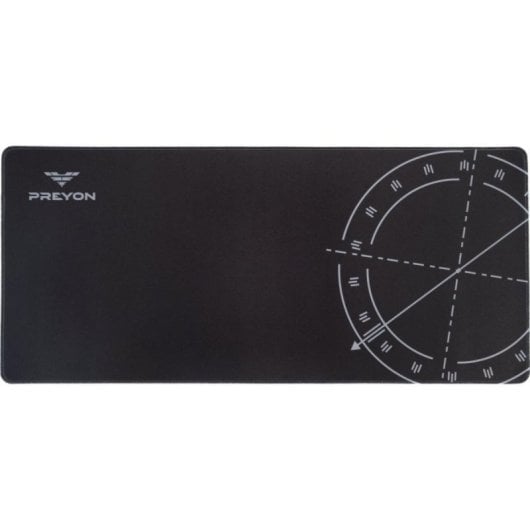 Alfombrilla Gaming PREYON Falcon Speed XL 900x400x3mm Tejido Impermeable Goma Antideslizante Bordes Cosidos