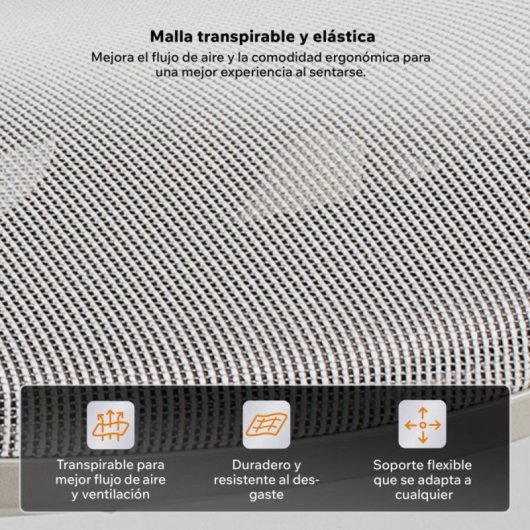 Silla ergonómica SENSE7 Neyo malla transpirable respaldo 140° reposabrazos 3D 140kg negra