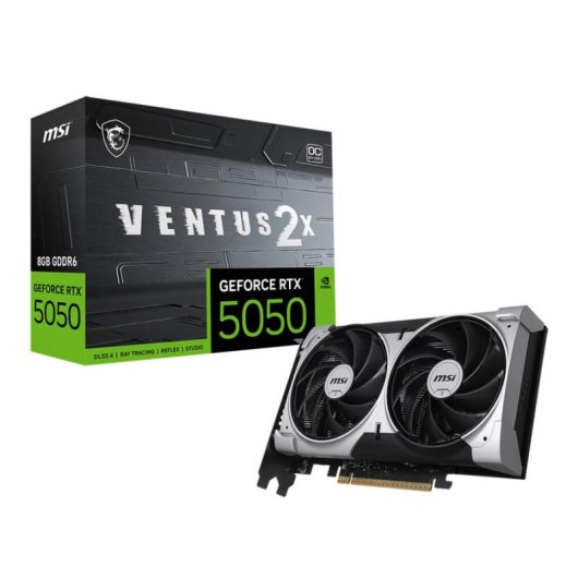 Scheda Grafica MSI GeForce RTX 5050 VENTUS 2X OC 8GB GDDR6 Reflex 2 RTX AI DLSS4