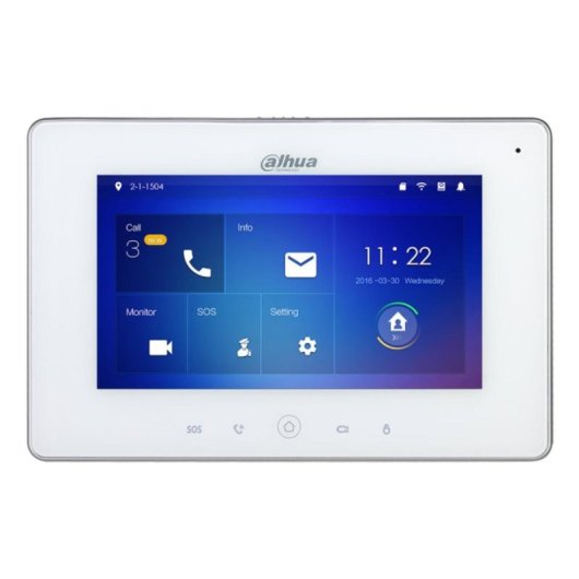 Dahua Video-Gegensprechanlage DHI-KTW01 DHI-VTO2211G-WP-S2/VTH5221DW-S2 IP65 HD Wi-Fi RFID 7" Touch Schwarz