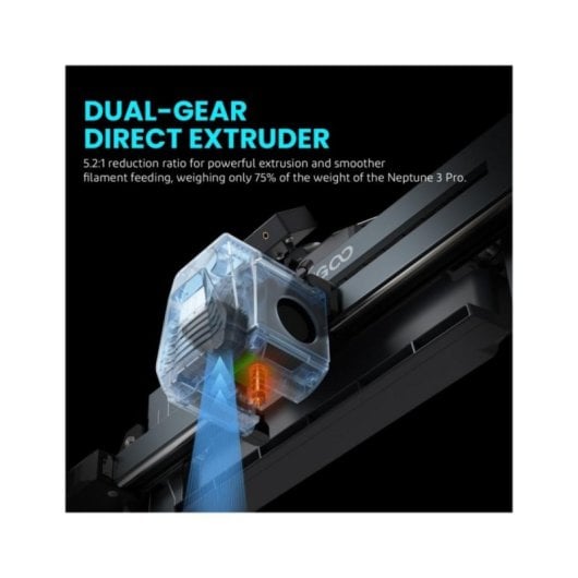 3D Drucker Elegoo Neptune 4 Klipper 500mm/s Dual Gear Direct Drive Hotend bis 300°C 8GB ROM