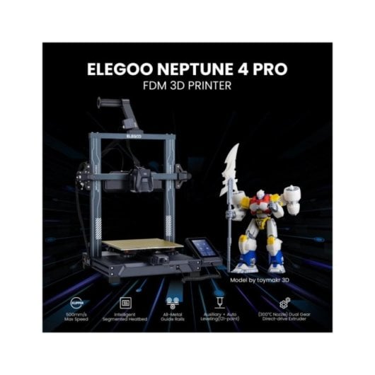 Elegoo Neptune 4 Pro Klipper 500 mm/s Hotend 300 °C Direktextruder 3D-Drucker