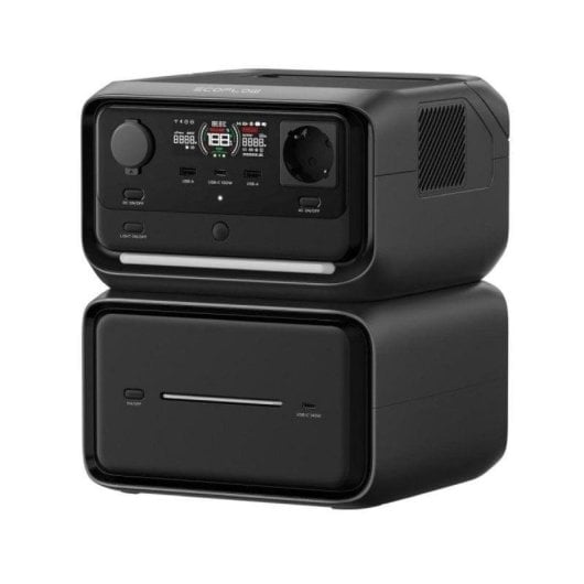 Estacao de energia EcoFlow River 3 Max Plus 872Wh 2 portas AC 3 USB LiFePO4 UPS Tela LCD