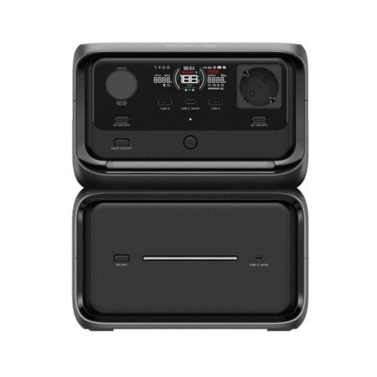 Estacao de energia EcoFlow River 3 Max Plus 872Wh 2 portas AC 3 USB LiFePO4 UPS Tela LCD