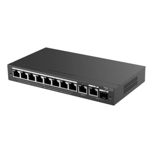 Switch Ruijie RG-ES210GS-P 10 Puertos Gigabit PoE+ Gest. L2 Rack 120W SFP Combo