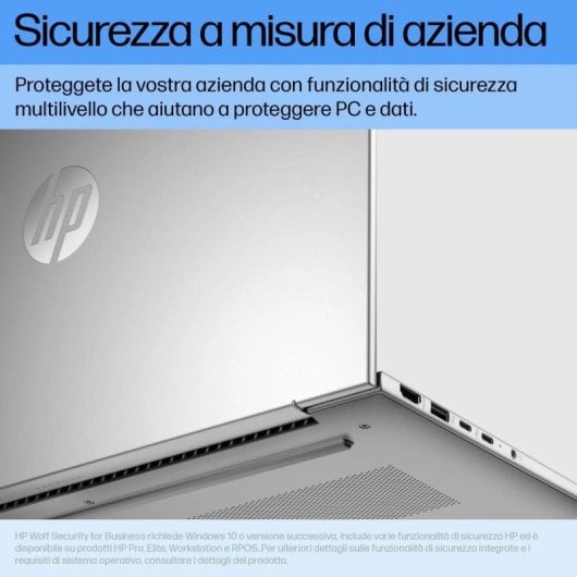Computer portatile HP ProBook 460 G11 8GB 256GB SSD Windows 11 Pro Argento