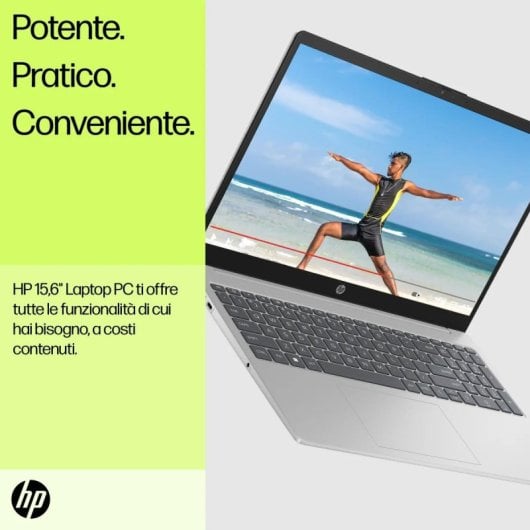 Portatile HP 15-fd0054nl i5-1334U 16GB 512GB SSD NVIDIA GeForce MX570 Argento