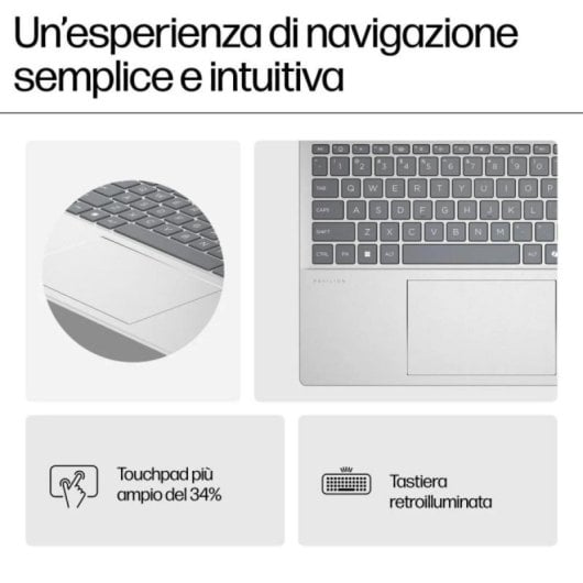 Portatile HP Pavilion 16-af0012nl Intel Core Ultra 5 125U 16GB 512GB SSD 16" 2K IPS