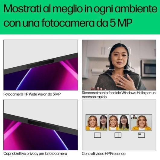 Computer portatile HP Pavilion Plus 14-ew0015nl Intel Core i7-1355U 16GB RAM 1TB SSD Argento