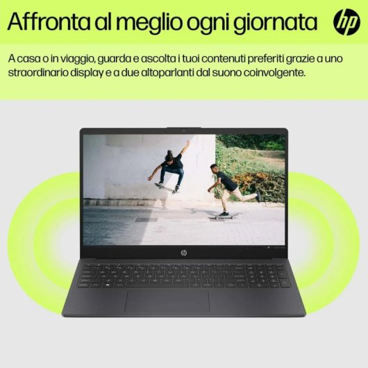 Portatile HP 15-fd0077nl Argento i7-1255U 16GB 512GB SSD Full HD Windows 11