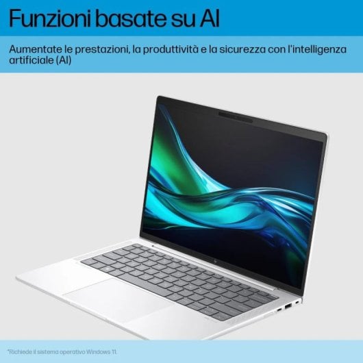 Computer portatile HP EliteBook 1040 G11 16GB 512GB SSD Intel Core Ultra 7 155H Argento