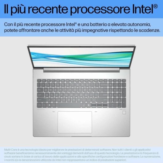 Computer portatile HP ProBook 440 G11 8GB DDR5 256GB SSD Intel Core Ultra 5 125U Argento