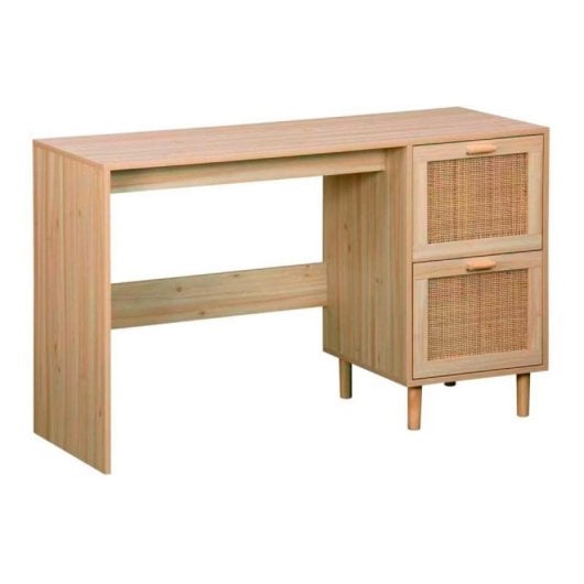 Escritorio Décor Tapa Melamina Alta Calidad Estructura Pino 2 Cajones Amplios