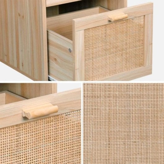Escritorio Décor Tapa Melamina Alta Calidad Estructura Pino 2 Cajones Amplios
