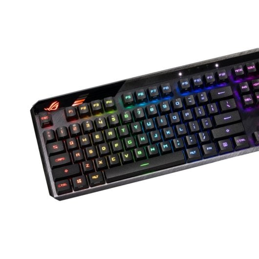 Keycap ASUS ROG RX PBT Set Negro 250g perfil medio máxima durabilidad compatibilidad RX Switch