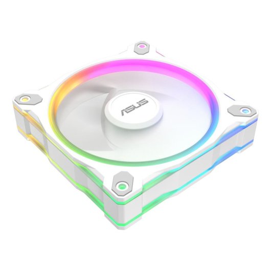 Ventilateur ASUS Prime MR120 Blanc ARGB 12 cm, Paliers à manchon, RGB Multi