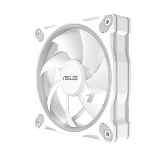 Ventilateur ASUS Prime MR120 Blanc ARGB 12 cm, Paliers à manchon, RGB Multi