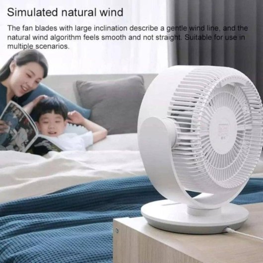 Ventoinha de Sobremesa Xiaomi Smart Desktop Air Circulation Fan 18W 100 Velocidades Silenciosa Wi-Fi