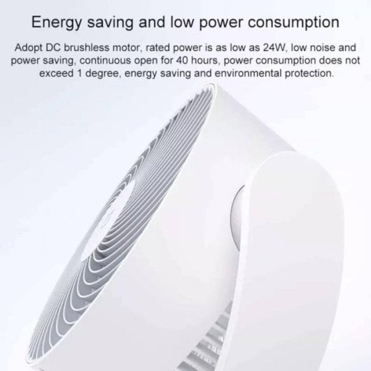 Ventilador Xiaomi Circulación Aire Escritorio Smart EU 100 Niveles, 28,4 dB, USB-C, 10m Alcance