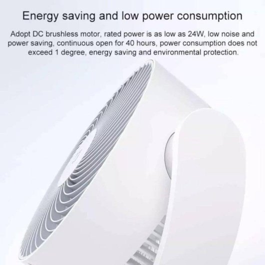 Ventoinha de Sobremesa Xiaomi Smart Desktop Air Circulation Fan 18W 100 Velocidades Silenciosa Wi-Fi