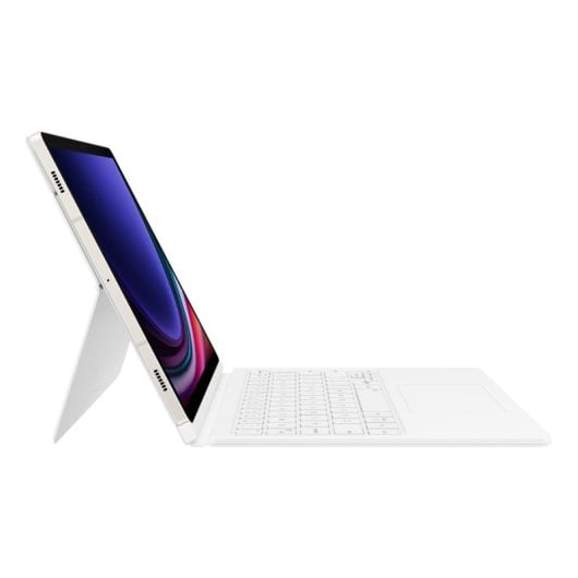 Book Cover Teclado Samsung Galaxy Tab S9/S9 FE/S10 FE Touchpad Wireless White 10.9”