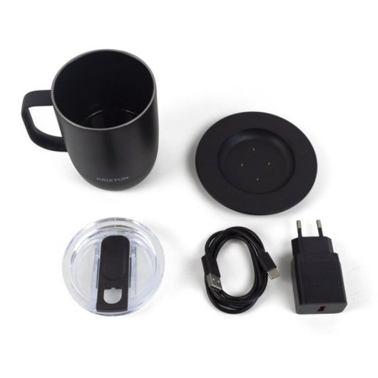 Taza inteligente PRIXTON Smart Mug Tempo pantalla LED temperatura personalizable batería 1,5h IPX6 300ml