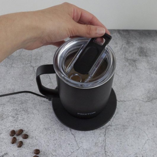 Taza inteligente PRIXTON Smart Mug Tempo pantalla LED temperatura personalizable batería 1,5h IPX6 300ml