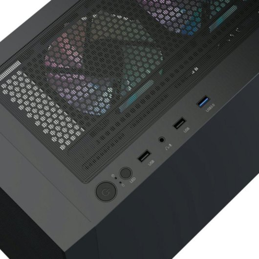 Torre Gaming AeroCool B509A ATX 6 Ventiladores ARGB Vidrio Templado Negra