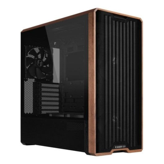 Torre Lian Li Lancool LAN217X Negra Madera ATX Vidrio Templado Acero Midi Tower USB 3.2