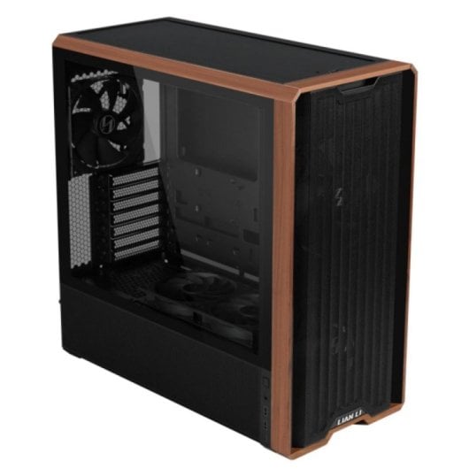 Torre Lian Li Lancool LAN217X Negra Madera ATX Vidrio Templado Acero Midi Tower USB 3.2