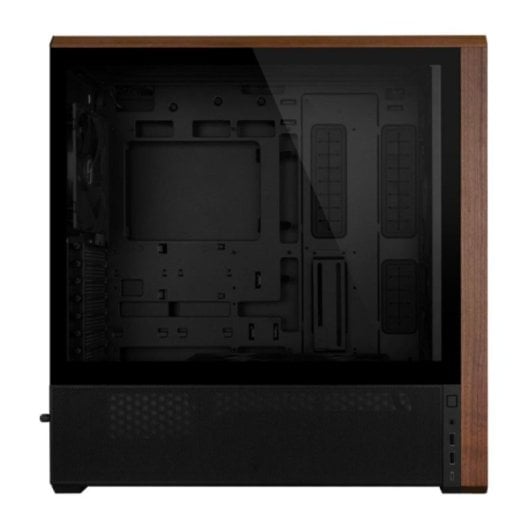 Torre Lian Li Lancool LAN217X Negra Madera ATX Vidrio Templado Acero Midi Tower USB 3.2