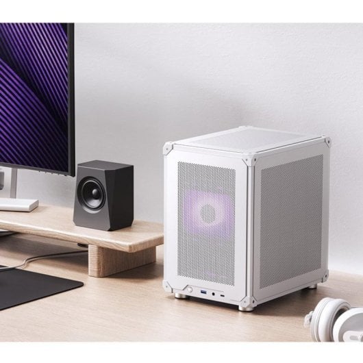 Caja PC Jonsbo C6 Mini Tower Blanco Acero ITX Micro ATX Gaming Compacta