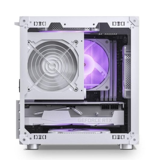 Caja PC Jonsbo C6 Mini Tower Blanco Acero ITX Micro ATX Gaming Compacta