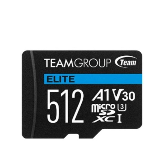 Cartão MicroSD Team Group ELITE A1 512GB UHS-I U3 V30 90MB/s