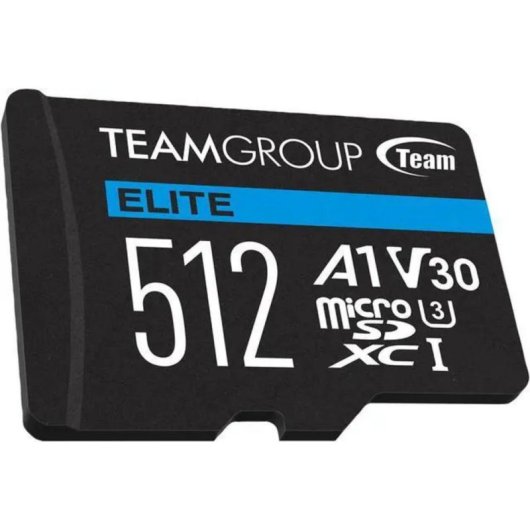 Cartão MicroSD Team Group ELITE A1 512GB UHS-I U3 V30 90MB/s