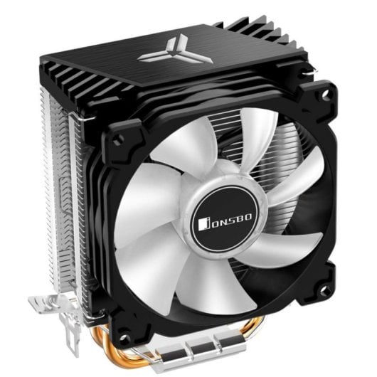 Jonsbo CR-1200 Cooler de CPU 92mm LED RGB com 2 Heatpipes para Intel/AMD Preto
