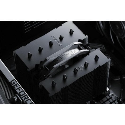 Disipador CPU Noctua NH-D12L chromax.black 120mm 2000 RPM PWM Altura Reducida Negro