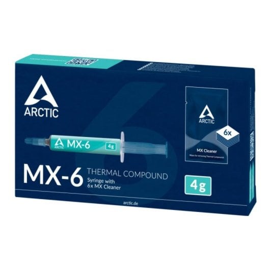 Pasta térmica ARCTIC MX-6 4g Gris 1 pieza Alta Conductividad Hong Kong