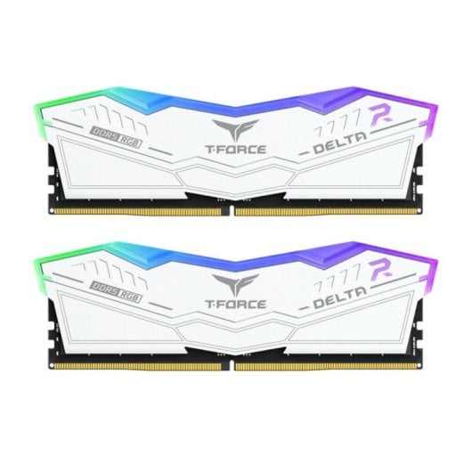 Módulo RAM Team Group T-FORCE DELTA RGB DDR5 48GB 2x24GB 6400MHz Blanco ECC RGB
