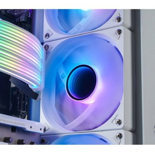 Ventilateur Jonsbo SL-120WR 12 cm, 600 RPM, 1500 RPM, RGB Multi, Blanc