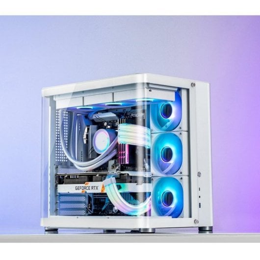 Ventilateur Jonsbo SL-120WR 12 cm, 600 RPM, 1500 RPM, RGB Multi, Blanc
