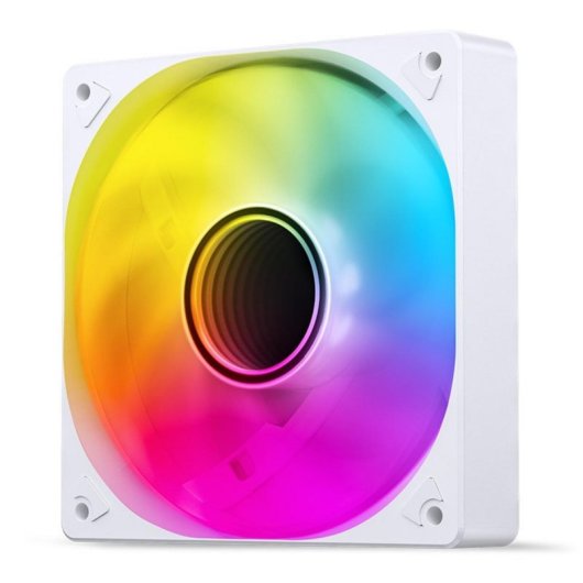 Ventilateur Jonsbo SL-120WR 12 cm, 600 RPM, 1500 RPM, RGB Multi, Blanc