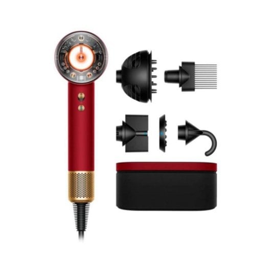 Sèche-cheveux Dyson Supersonic HD16 1600 W rouge avec moteur multiplicateur d'air Hyperdymium