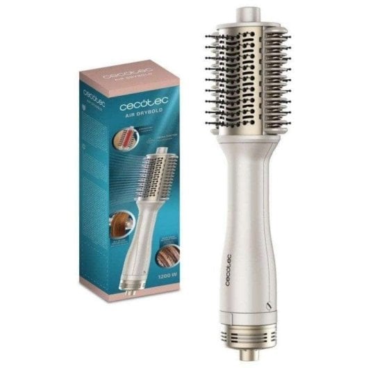 Escova Modeladora Cecotec Air DryBold 1200W Cerâmica Iónica 3 Temperaturas Função Frio Branco