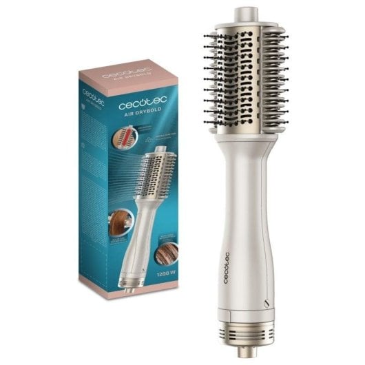 Escova Modeladora Cecotec Air DryBold 1200W Cerâmica Iónica 3 Temperaturas Função Frio Branco