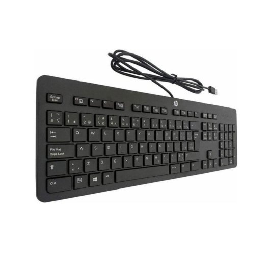 Teclado HP Slim Business USB Español Completo Teclas Membrana Negro PC/Laptop