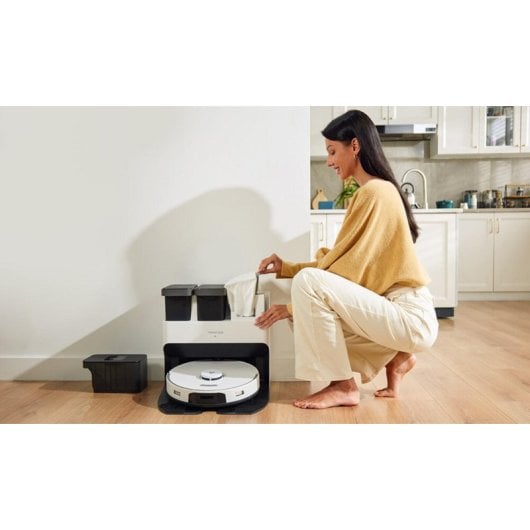 Robot Aspirador Roborock S7 Pro Ultra com Bolsa para o Pó, Fregona e Estação de Carga