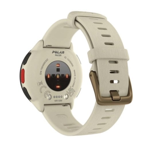 Smartwatch Polar Pacer GPS MIP 1.2" 240x240 265mAh Silikon Weiß