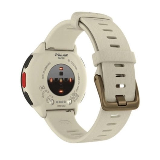 Polar Pacer GPS Bluetooth 45mm MIP Branco S/L Resistente à Água 5ATM Pulsómetro Multiesportivo