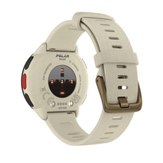 Polar Pacer GPS Bluetooth 5.1 45mm MIP Blanc S/L Étanche 5ATM Pulsomètre